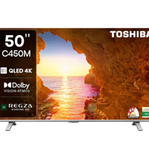 TOSHIBA 126 cm (50 inches) C450ME Series 4K Ultra HD Smart QLED TV 50C450ME (Silver)