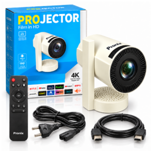 Pronix Z11 Projector - Home Theatre with 6000 Lumens, Wi-Fi 6 & Bluetooth 5.2 (2GB RAM / 16GB Storage)